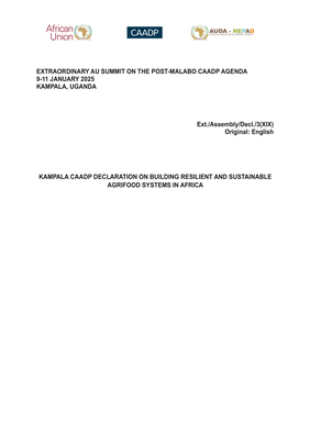 KAMPALA CAADP DECLARATION